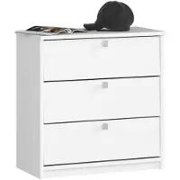 Akord Witte Schoenkast MINI met 3 Kanteldeuren - 60 cm