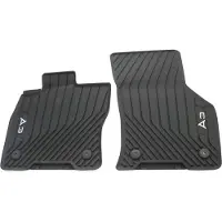 Audi – Voorste Rubber Automatten – Origineel - Geschikt voor Audi A3/S3 Sportback & Limousine (vanaf 2020) - Met A3-opschrift – Zwart
