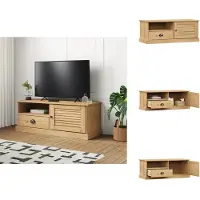 vidaXL Tv-meubel - Tv-meubelen - Tv Kast - Opbergkast - Tv-meubel VIGO 106x40x40 cm massief grenenhout
