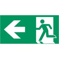 Allesveilig.nl Nooduitgang naar links pictogram