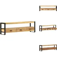 vidaXL Tv-kast - Tv-kasten - Tv-standaard - Tv-standaarden - Tv-meubel 150x30x45 cm massief mangohout