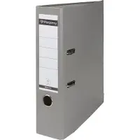 Pergamy Ordner A4 80 mm PP en papier grijs - 4 stuks