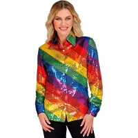 Widmann Pailletten Blouse Stripes Of Colour Vrouw