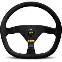 Momo MOD88 Steering Wheel 320 mm - Black Suede/Black Spokes