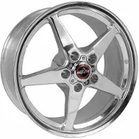 Race Star 92 Drag Star 17x4.50 5x5.00bc 1.75bs Direct Drill Polished Wheel
