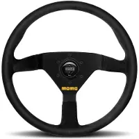 Momo MOD78 Steering Wheel 350 mm - Black Suede/Black Spokes