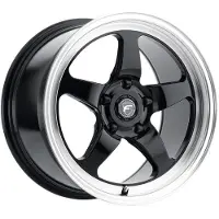 Forgestar D5 Drag 17x10 / 5x114.3 BP / ET50 / 7.5in BS Gloss Black Wheel