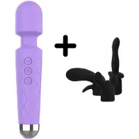 IVY LUX Personal Massager - Inclusief 3 opzetstukken voor extra stimulatie.