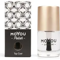 MoYou London Topcoat - Voor het aflakken en beschermen van jouw toffe stempel designs - Smudge Resistant Top Coat 10ml