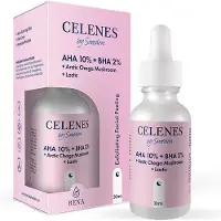 Celenes by Sweden Rena Gezichtsserum - 30ml - Met AHA 10% + BHA 2%, Chaga Paddenstoel & Melkzuur