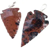 Ruben Robijn Speerpunt hanger Obsidiaan Mahonie
