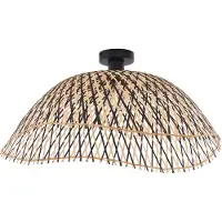 QAZQA Art Deco Plafondlamp Zwarte Bamboe 60 cm - Alka