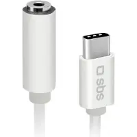 SBS Adapter Usb-c Naar Jack 3.5mm Ac-adapter 009 M Wit