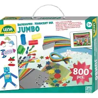 Lena Knutselset Jumbo Junior - 35,5cm - Karton Turquoise - 800-delig