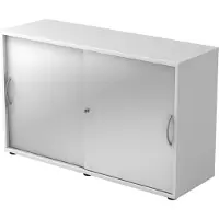 Hjh OFFICE PRO BETA 1752S - Hoogte van de map | 2 OH Schuifwandkast Metalen handgreep Wit/Zilver