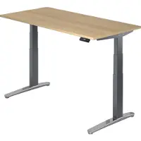 Hjh OFFICE PRO XBHM 16 GC - 160 x 80 Eiken Tafelhoogte I Elektrisch in hoogte verstelbaar