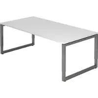 Hjh OFFICE PRO REGO 2E G - 200 x 100 Tafelhoogte I In hoogte verstelbaar Wit/Grafiet