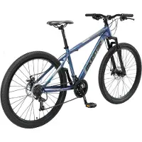 Bikestar Hardtail Staal MTB Medium 27,5 Inch 21 Speed blauw Unisex