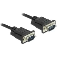 DeLOCK Serial Cable RS-232 D-Sub 9 male to male with narrow plug housing 3 m
