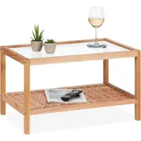 Relaxdays Salontafel, Bijzettafel (60 x 40 x 35 cm)