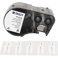Brady M5-120-499 nylonweefsel labels zwart op wit | 25,4 mm x 12,7 mm (origineel)