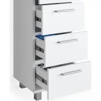 Vicco Badkamermeubel set Ilias Wit 3-delig, Model 31055