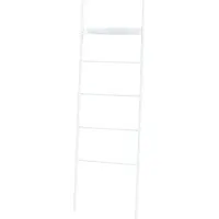 En.casa Kledingrek Øksnes ladderplank 160x50x27,5 cm wit []