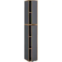 VCM Houten kantoorkast Dossierkast Kantoormeubilair Kast Salia 5-voudig breedte 30 cm Draaideur