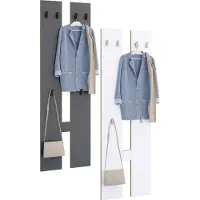 VCM Houten set halmeubelen Garderobe kapstokken Garderobepaneel Salia M Houten set halmeubelen Garderobe kapstokken Garderobepaneel Salia M