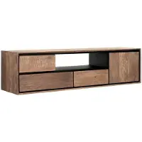 DTP Home Metropole hangend tv-meubel teakhout 155x40x60cm