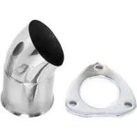 Granatelli Motor Sports Granatelli 2.5in 304SS Turn Down w/3-Bolt Flange & Gasket