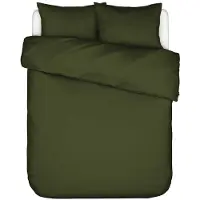 Essenza Dekbedovertrek Minte Moss Satijn-240 x 200 / 220 cm | Lits-Jumeaux