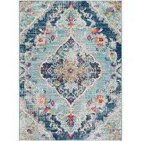 Livabliss Romy vloerkleed vintage oosters meerkleurig blauw