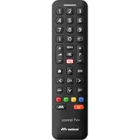 Meliconi Control TV+, afstandsbediening voor TV, infrarood, draadloos, met drukknopen, zwart
