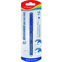 Keyroad Uitwisbare Blauwe Pen 0,7mm - Blister