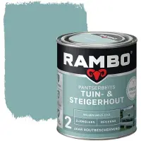 Rambo Pantserbeits Tuin&Steigerhout Zijdeglans Dekkend Wilgen Grijs 1143 750 ML