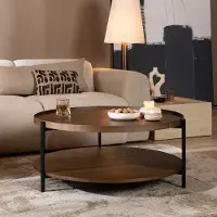 Bronx Salontafel Rio Ø90 cm rustiek eiken