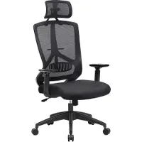 Mazazu MIRA Home - Bureaustoel voor volwassenen - Stoel - Polypropyleen - Zwart - OBN53BK - 53x53x133