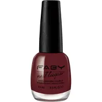 Faby nagellak Red at Night dames 15 ml vegan donkerrood