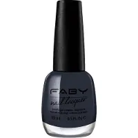 Faby nagellak Fearless dames 15 ml vegan donkergrijs