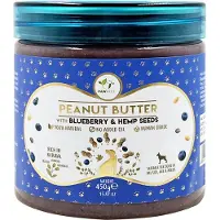 PawFect Pindakaas voor de hond Blauwe bessen & Hennepzaden 450 gr.