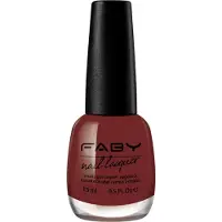 Faby nagellak Kiss me faby dames 15 ml vegan donkerrood