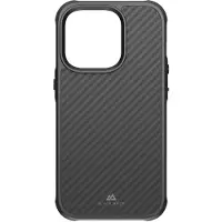 Black Rock Robuuste koolstof (iPhone 14 Pro), Smartphonehoes, Zwart