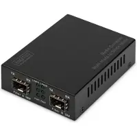 Digitus DN-82133 netwerk media converter 1000 Mbit/s 1550 nm Multimode, Single-mode Zwart