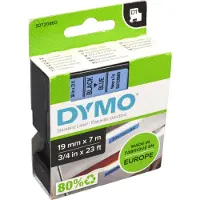 Dymo 45806 (S0720860) Tape Blauw op zwart (12 mm)