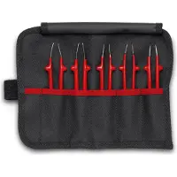 Knipex universele pincetset, geïsoleerd, 5-delig