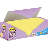 3M Super Sticky Notes 76 x 76 mm Geel 24 Blokken à 90 Vellen Value Pack 20+4 Gratis