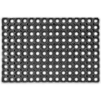 Relaxdays deurmat rubber 60x40 cm, voetmat gummi, doormat, droogloopmat