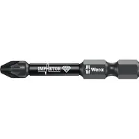 Wera Bit 855/4 IMP DC PZD3, diamant gecoat, L 50 mm, 1/4 inch E6.3, voor slagschroevendraaiers, 5 stuks