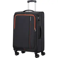 American Tourister Trolley 'Sea Seeker' donkergrijs / donkeroranje